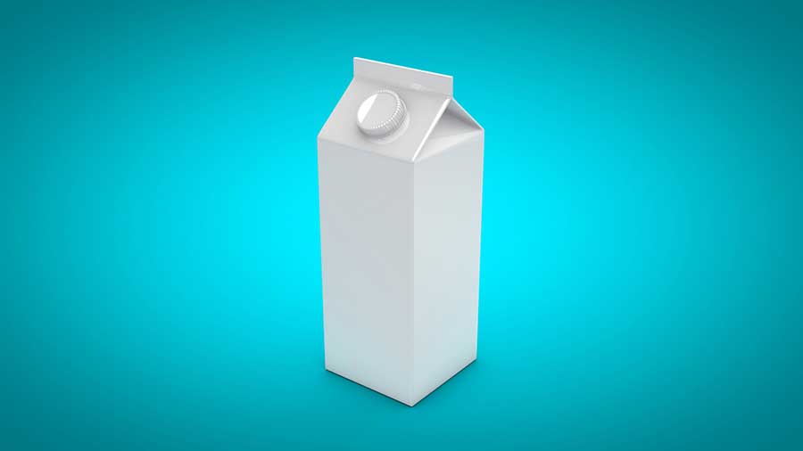 Free Milk Carton Mockup