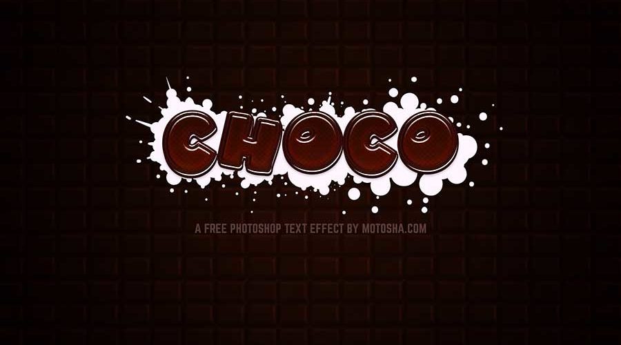 Free Photoshop Chocolate Text Effect
