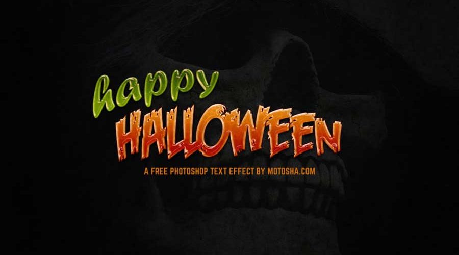 Free Photoshop Halloween Text Effect